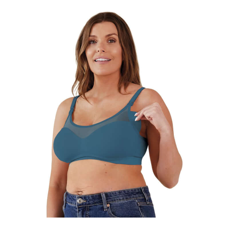Bravado Designs Body Silk Seamless Sheer Nursing Bra - Midnight Sky