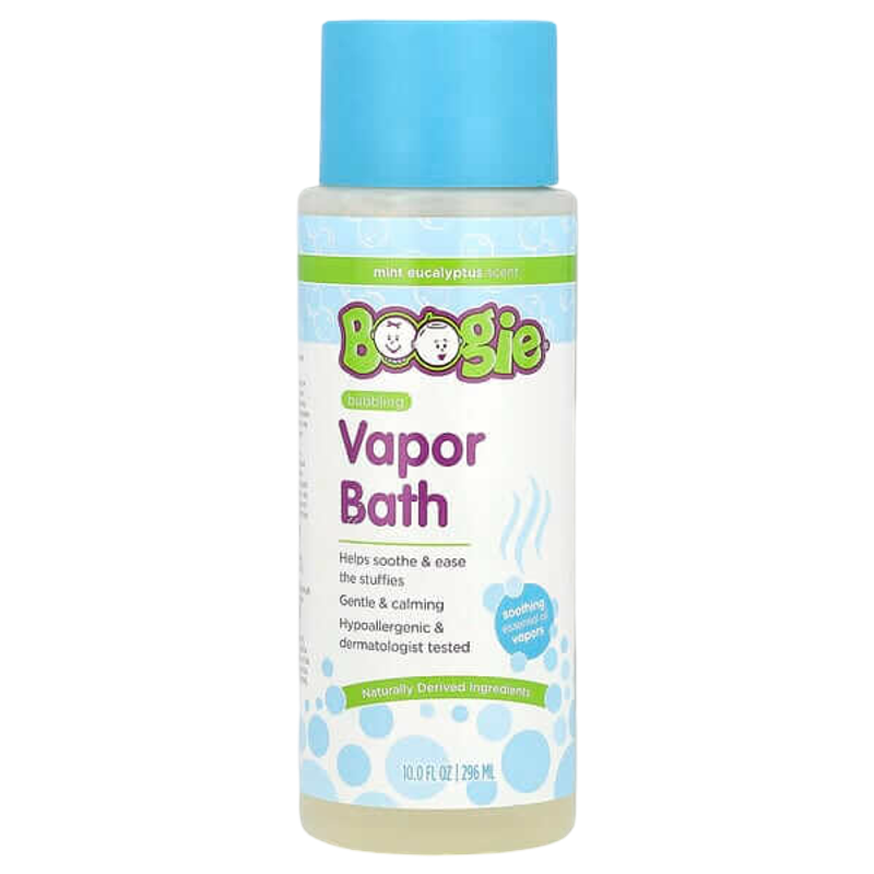 Boogie Wipes Bubbling Vapor Bath Mint Eucalyptus 296ml