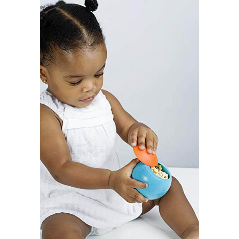 Boon Snack Ball Container - Blue/Orange