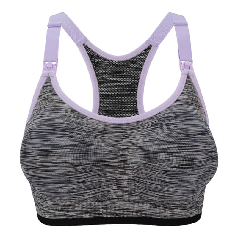 Bravado Designs Body Silk Seamless Rhythm Nursing Bra - Black Spacedye - Medium