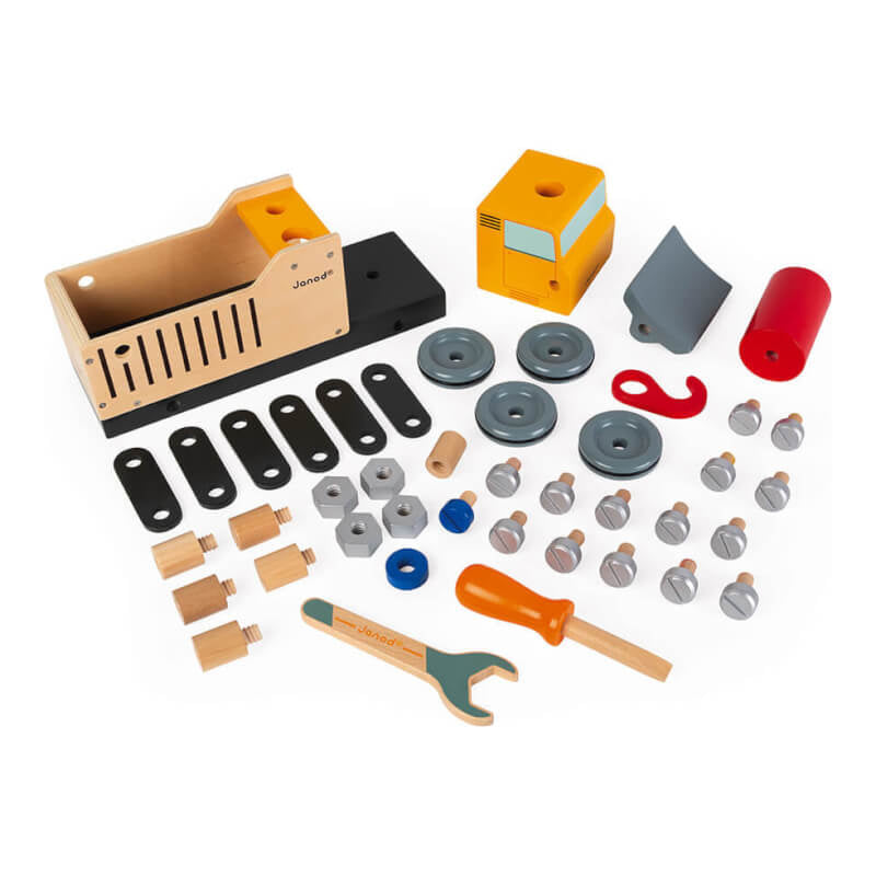 Janod Brico'Kids DIY Wooden Builders Truck 30cm