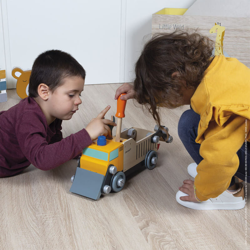 Janod Brico'Kids DIY Wooden Builders Truck 30cm