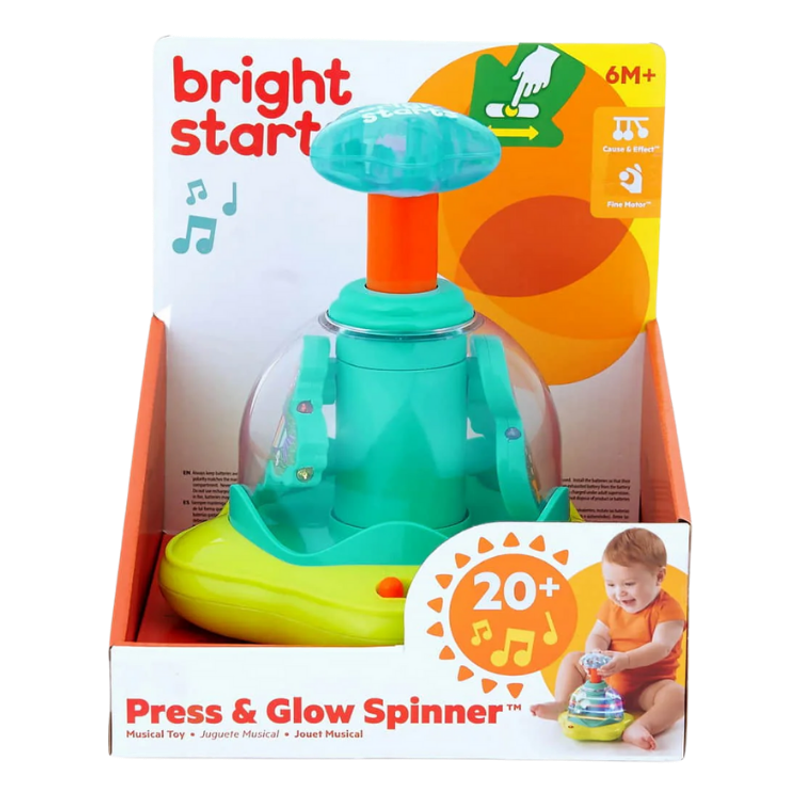 Bright Starts™ Press & Glow Spinner™ Cause and Effect Musical Baby Toy
