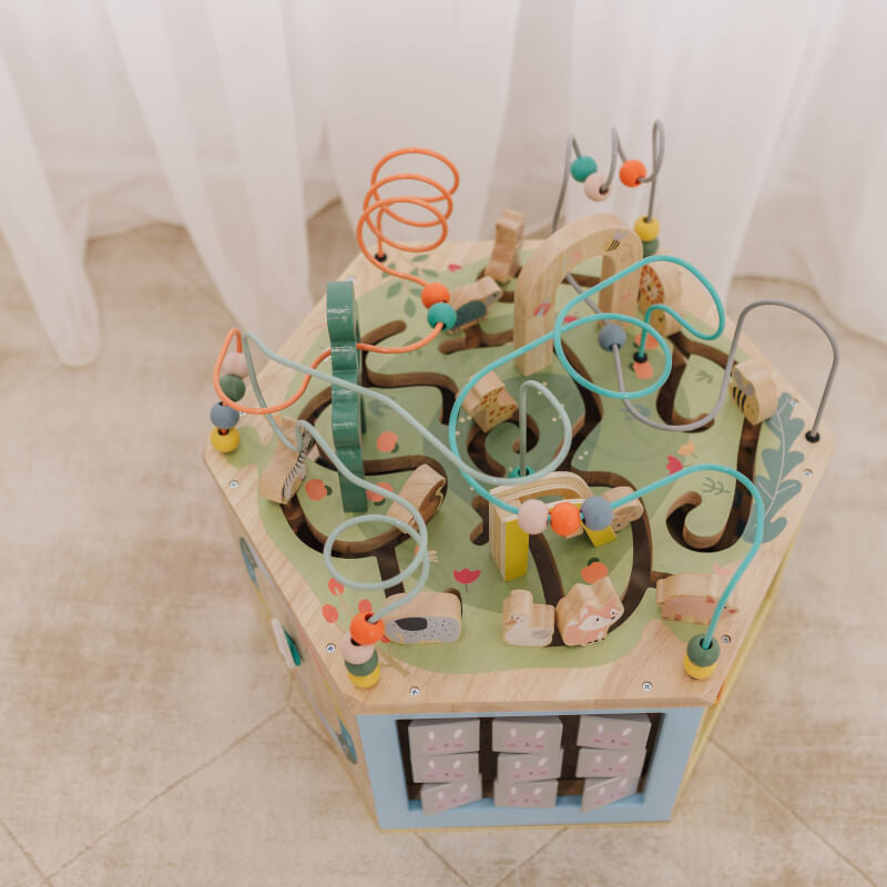 Bubble 7 in 1 Large Wooden Activity Center