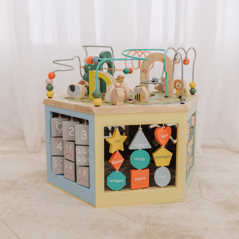 Bubble 7 in 1 Large Wooden Activity Center