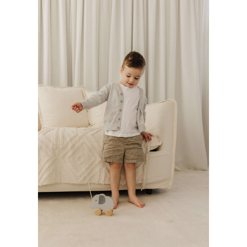 Bubble Wooden Elephant Pull Along Toy
