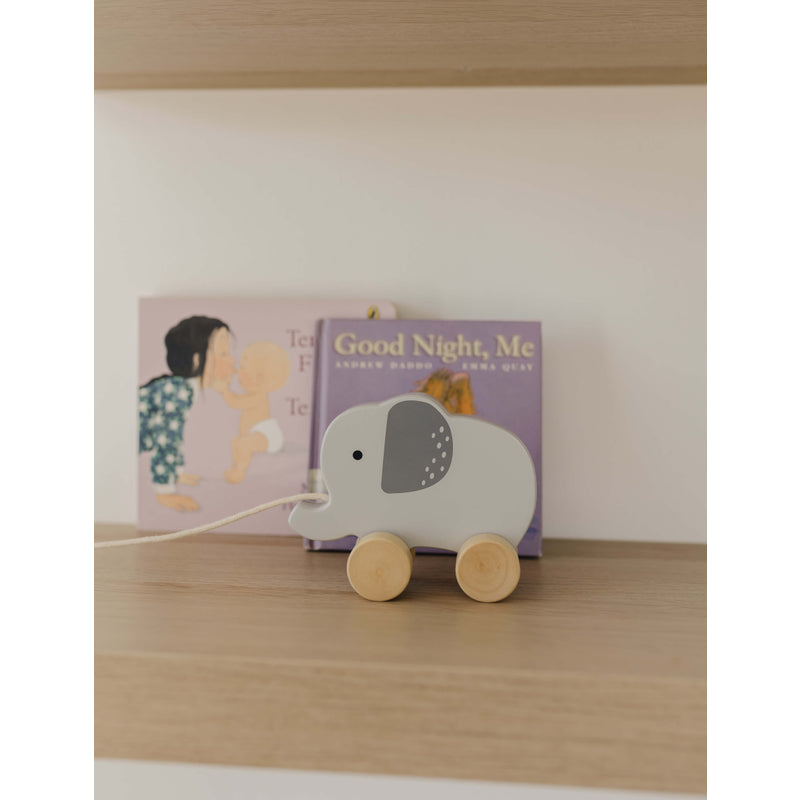 Bubble Wooden Elephant Pull Along Toy Bubble
