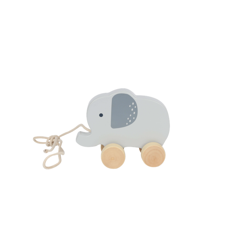 Bubble Wooden Elephant Pull Along Toy