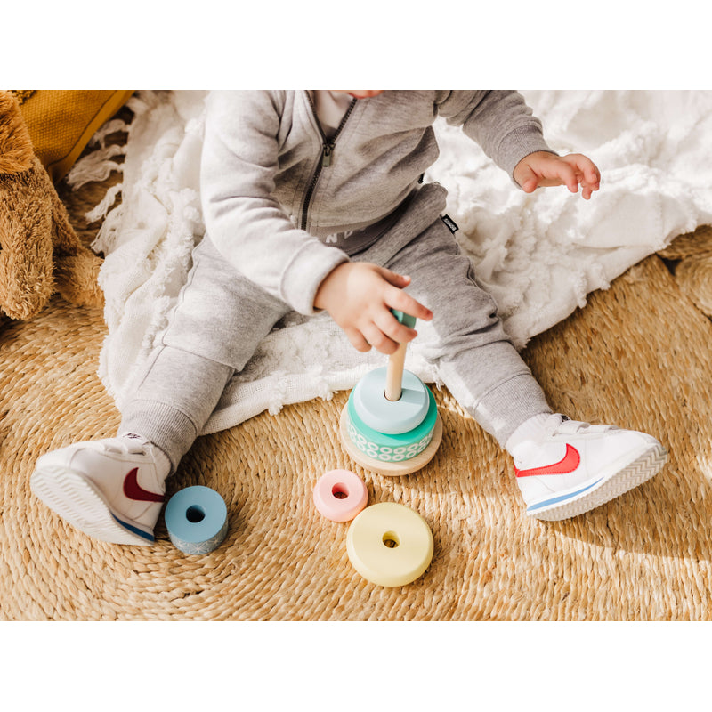 泡泡木製疊疊圈