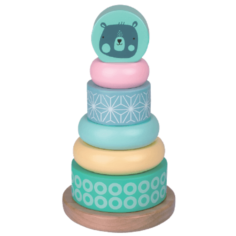 泡泡木製疊疊圈