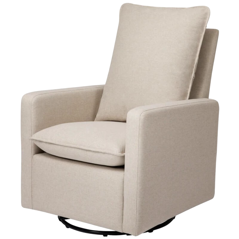 Babyletto Cali Pillowback Swivel Glider - Performance Beach Eco-Weave