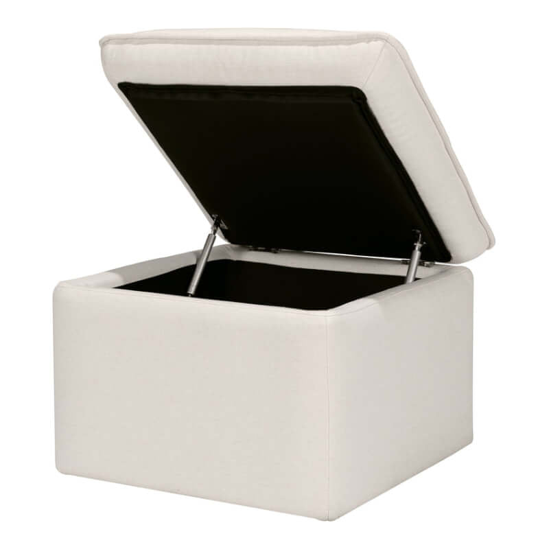 Babyletto Cali Storage Ottoman - Performance Cream Eco-Weave