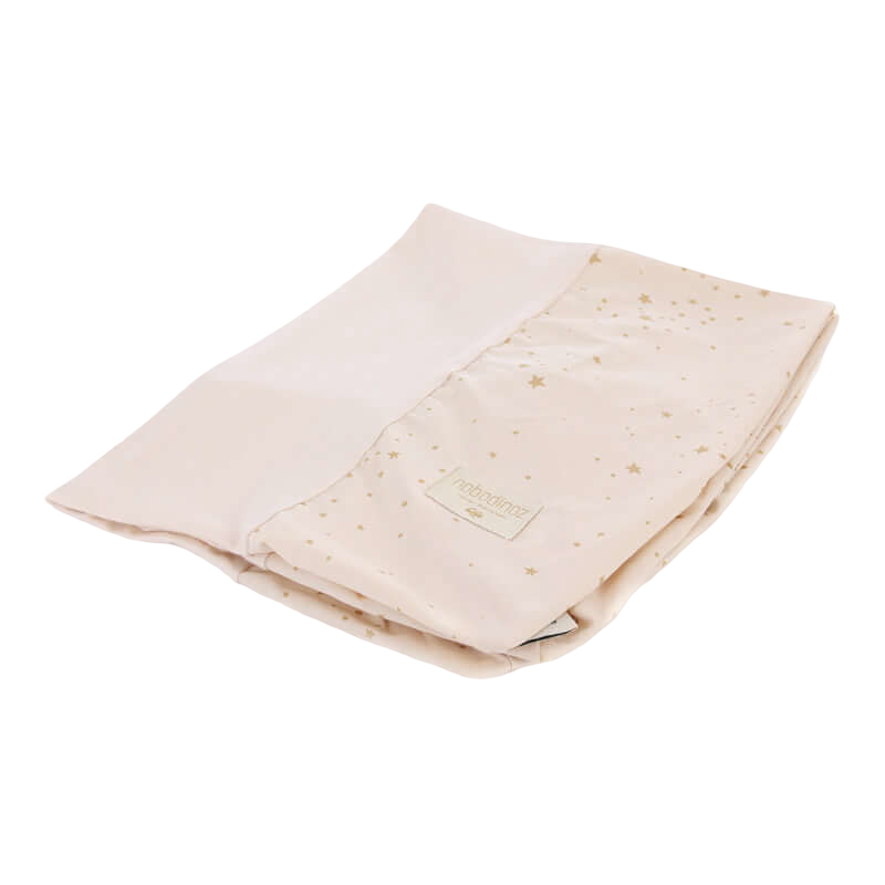 Nobodinoz Calma Changing Mat Cover - Gold Stella / Dream Pink