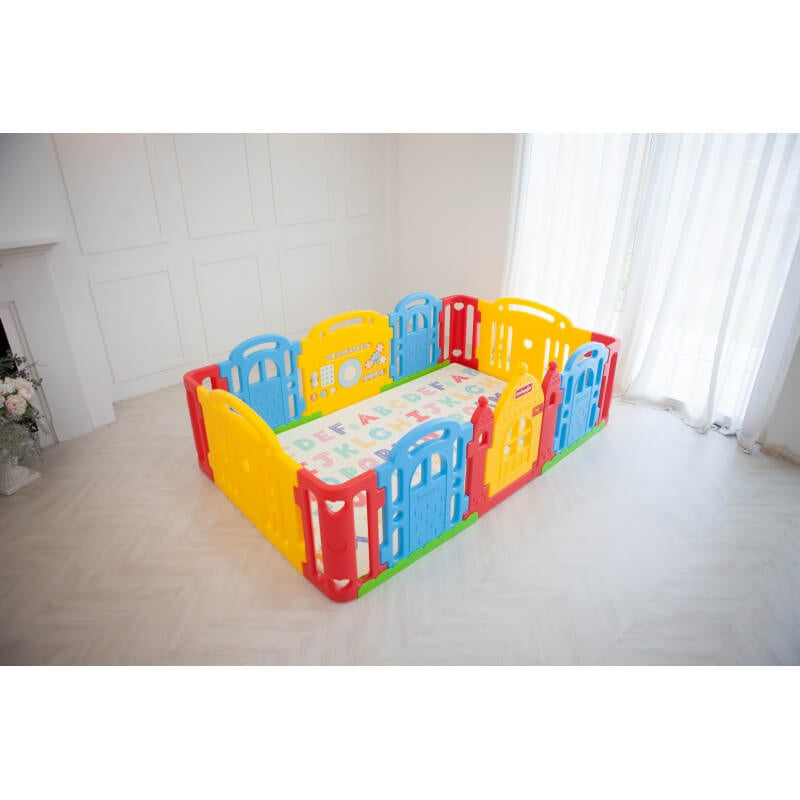 Dwinguler Castle Kids Playpen - Rainbow 240 x 150cm