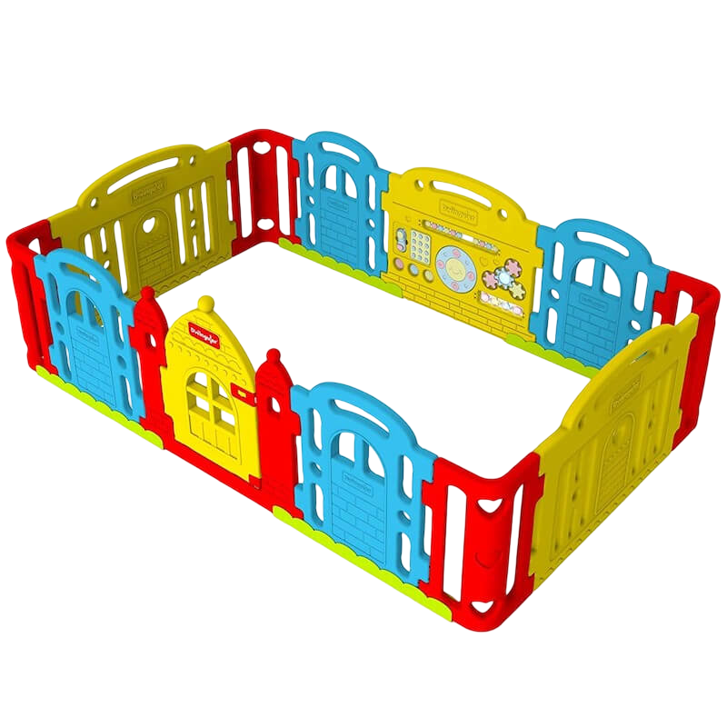 Dwinguler Castle Kids Playpen - Rainbow 240 x 150cm