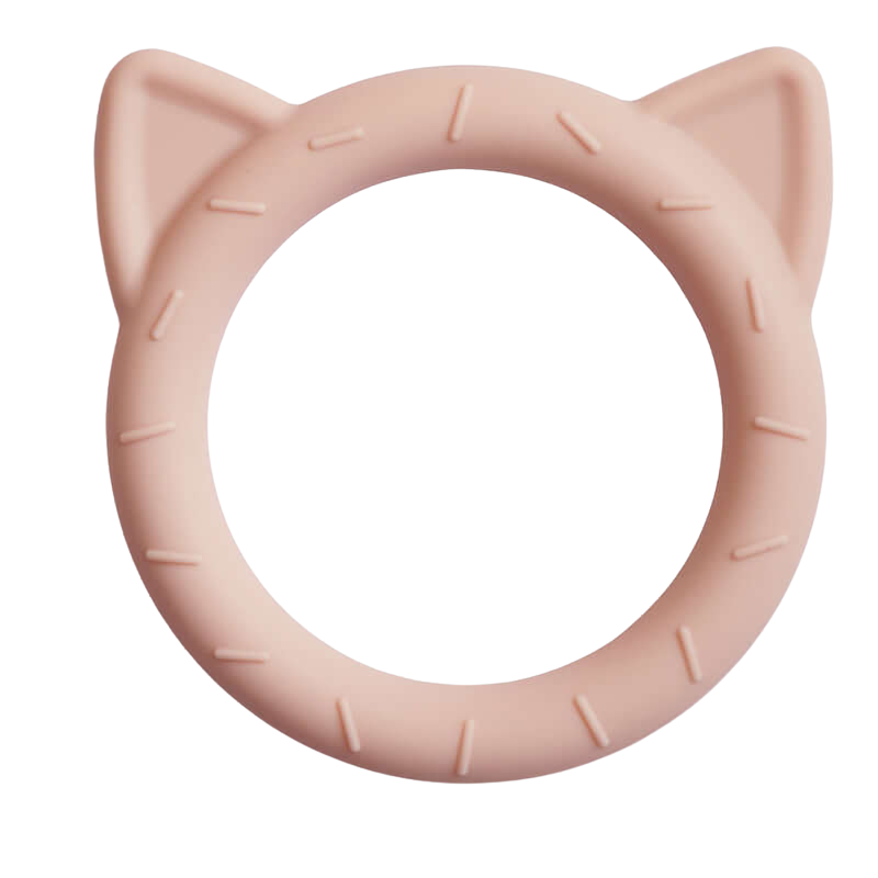 Mushie Cat Teether - Blush