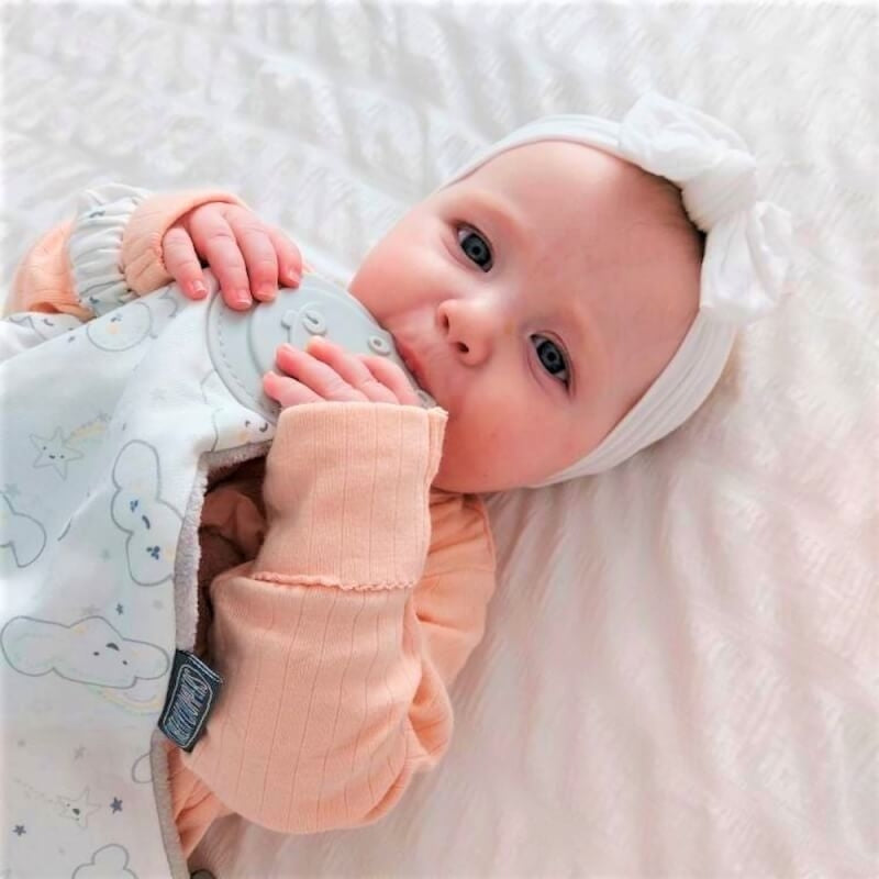 Cheeky Chompers Comfortchew Baby Comforter with Teether - Every Cloud