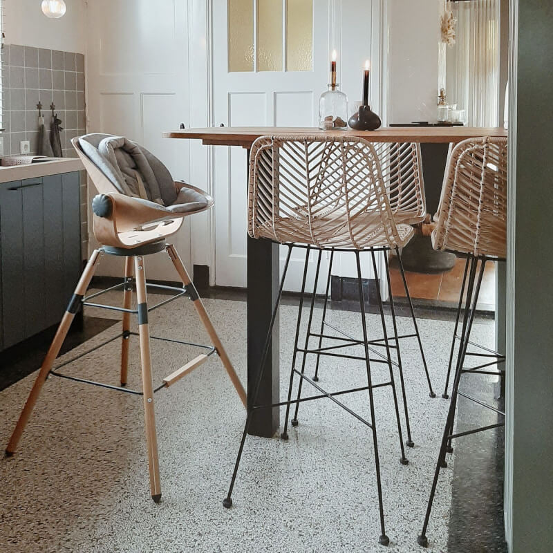 Childhome Evolu Newborn Seat Cushion - Jersey, Grey