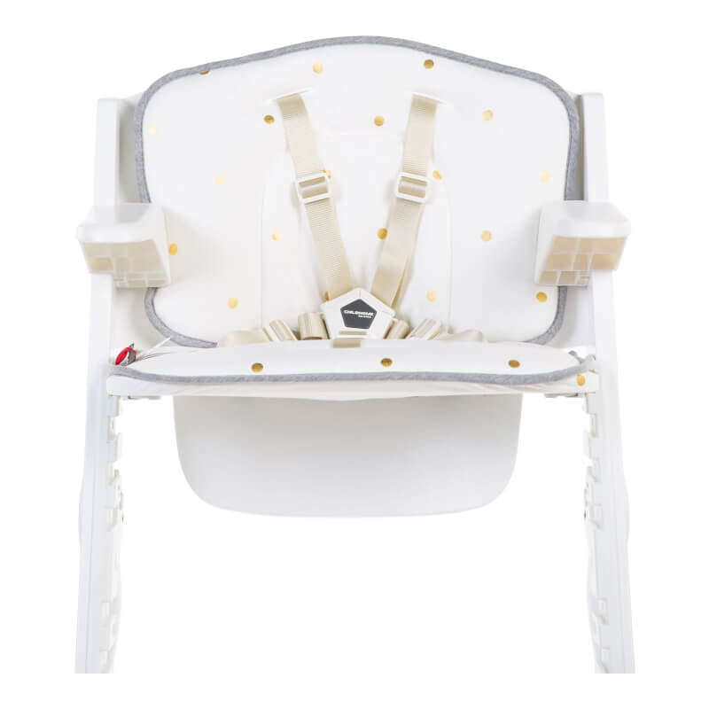 Childhome Lambda 3 Seat Cushion - Jersey, Gold Dots