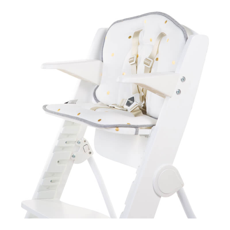 Childhome Lambda 3 Seat Cushion - Jersey, Gold Dots