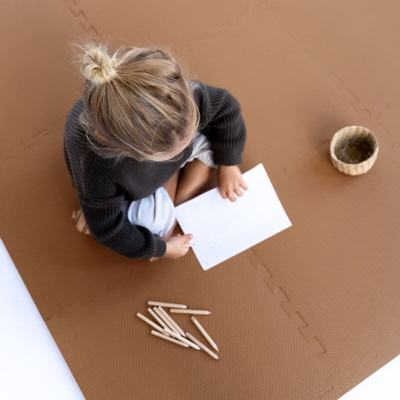 Toddlekind Classic Foam Play Mats 131x131cm - Camel