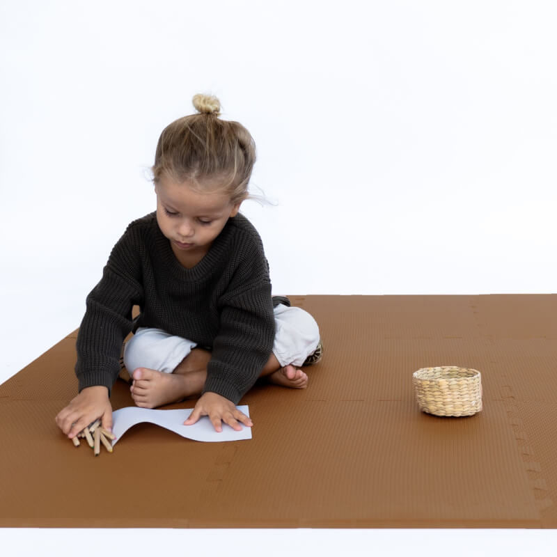 Toddlekind Classic Foam Play Mats 131x131cm - Camel