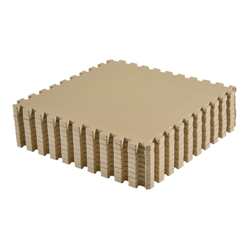 Toddlekind Classic Foam Play Mats 131x131cm - Sandstone Toddlekind