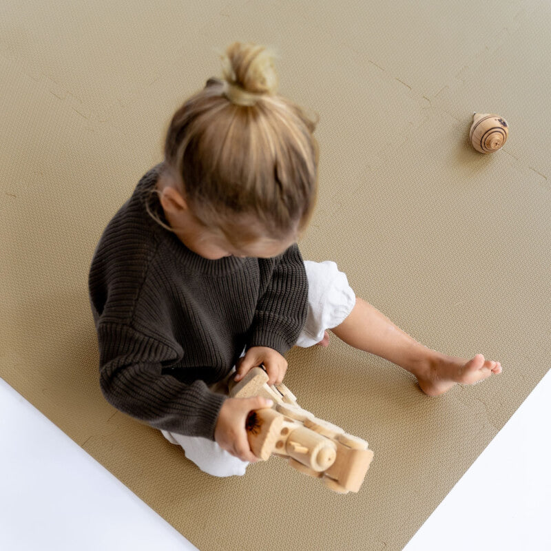 Toddlekind Classic Foam Play Mats 131x131cm - Sandstone Toddlekind