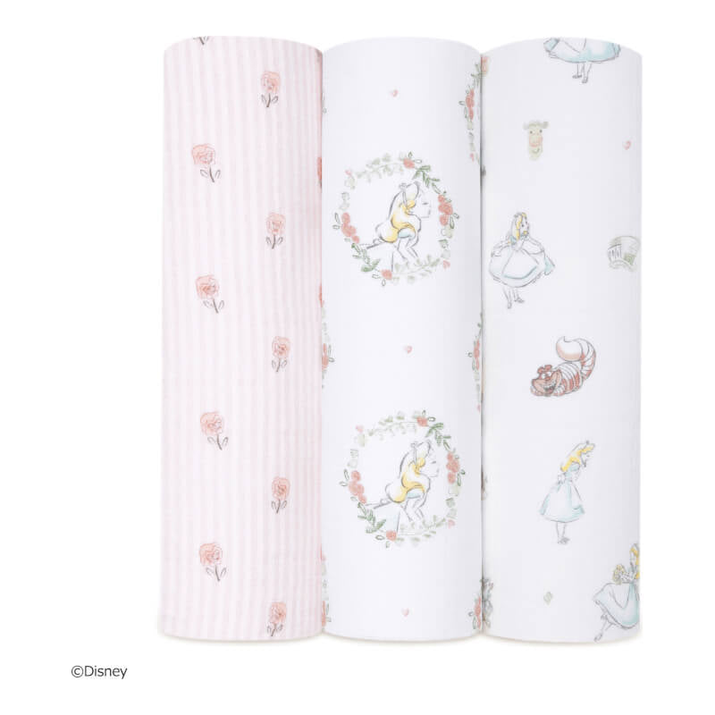aden + anais Classic Swaddles 3-Pack - Disney Baby, Alice in Wonderland