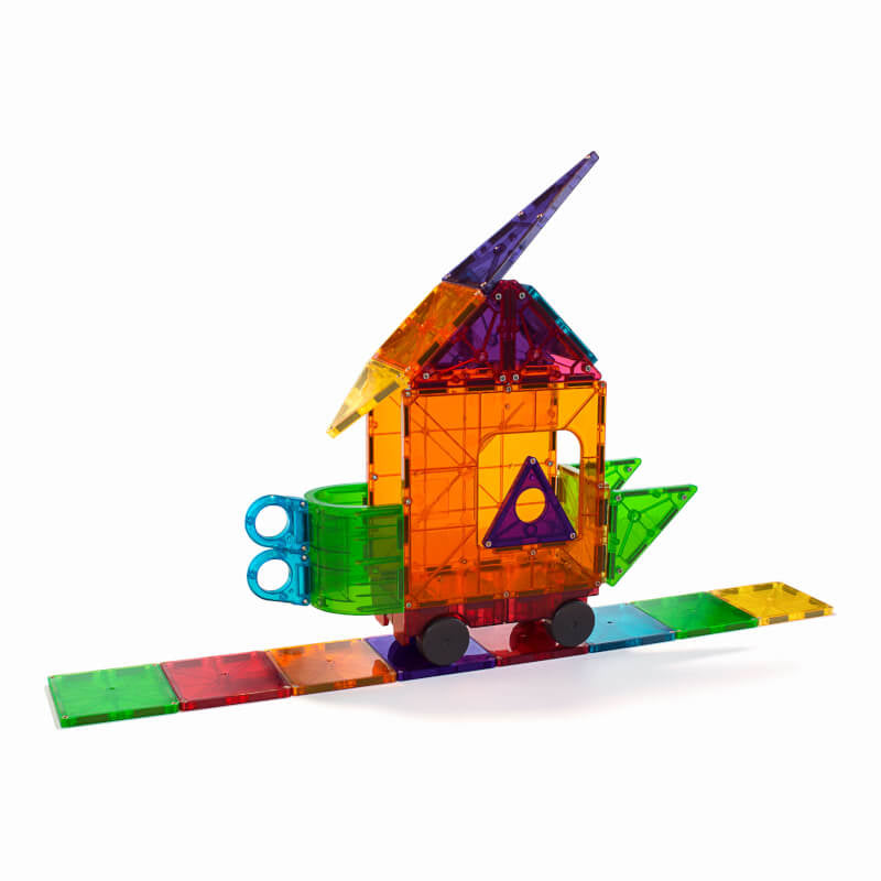 Magna-Tiles Clear Colors 48-Piece Deluxe Set