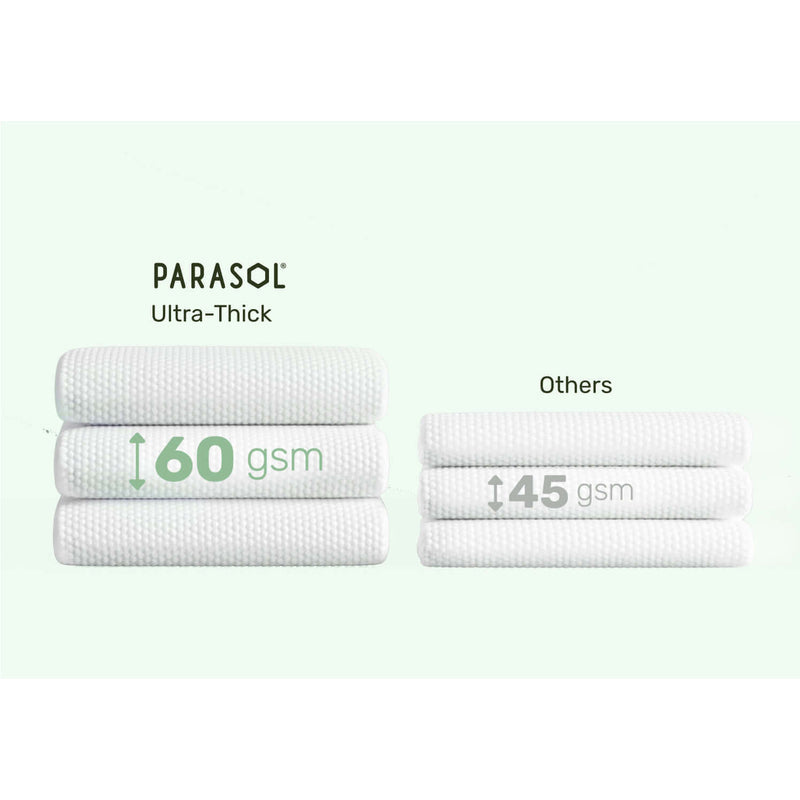 Parasol Clear+Pure Natural Baby Wipes Bag 60pcs x10pack (BOX) Parasol