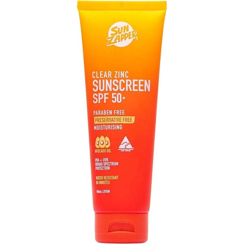 Sun Zapper Clear Zinc Sunscreen SPF50+ 100ml Sun Zapper