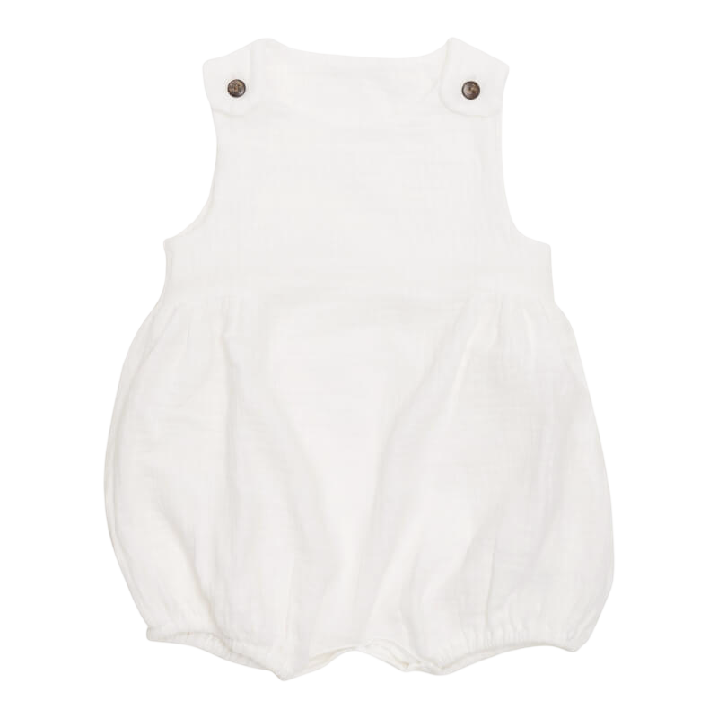 Cotton Pigs Coconut Muslin Bubble Romper
