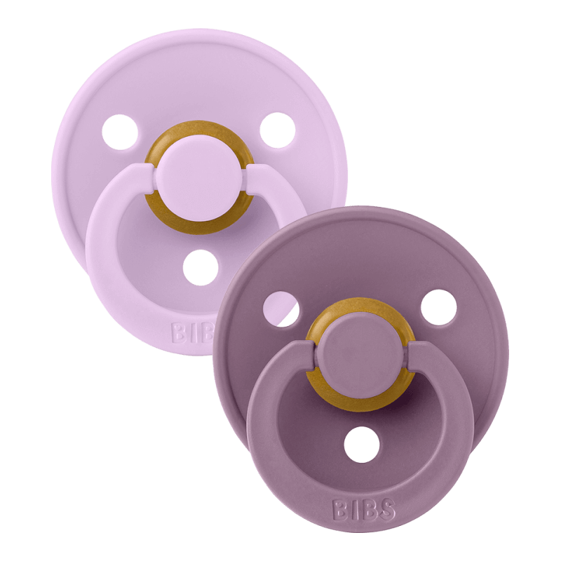 BIBS Colour Symmetrical Latex Pacifier 2 Pack - Size 1