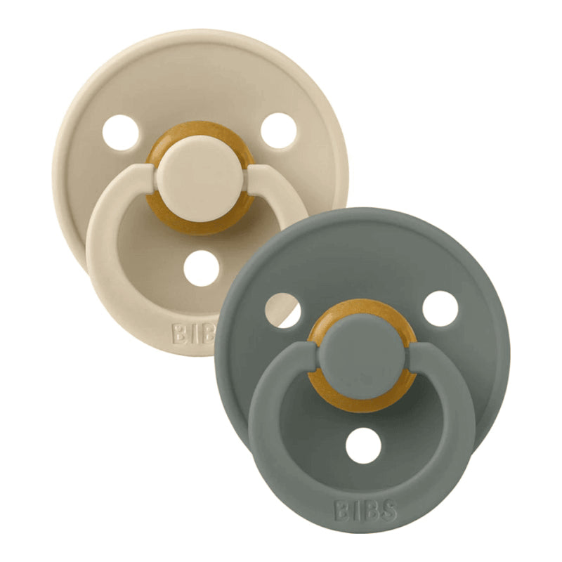 BIBS Colour Symmetrical Latex Pacifier 2 Pack - Size 1