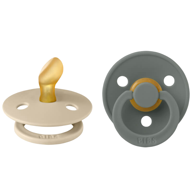 BIBS Colour Anatomical Latex Pacifier 2 Pack - Size 1