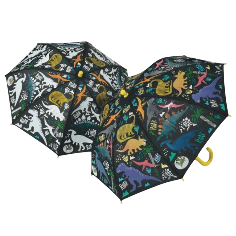 Floss & Rock Colour Changing Umbrella - Dinosaur