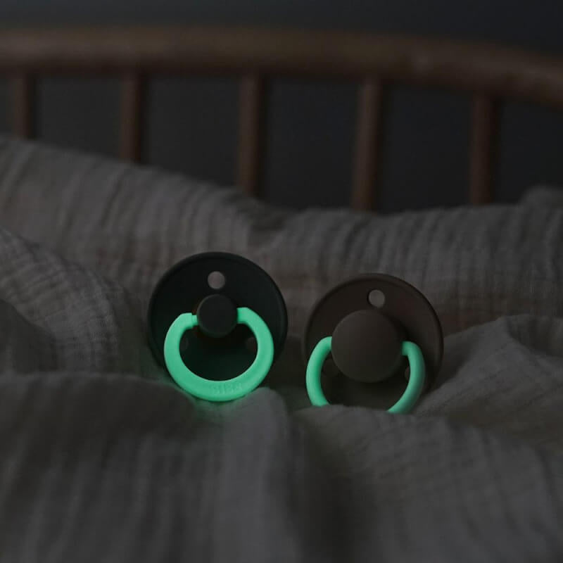 BIBS Colour Round Latex Glow Pacifier