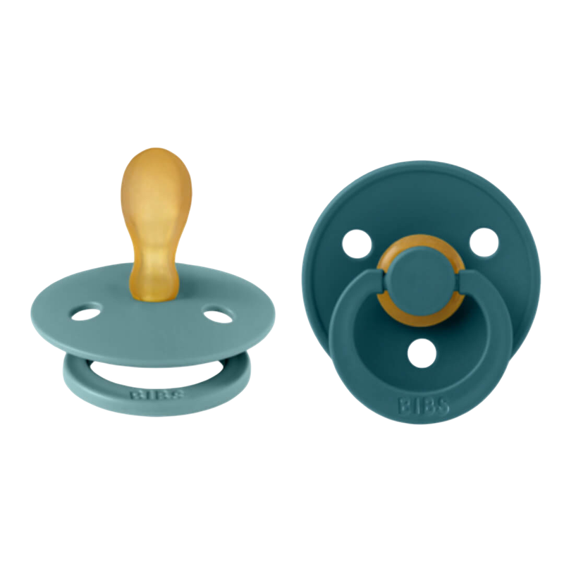 BIBS Colour Symmetrical Latex Pacifier 2 Pack - Size 1