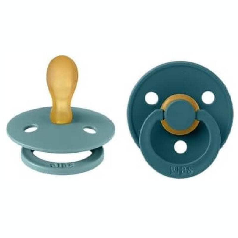 BIBS Colour Symmetrical Latex Pacifier 2 Pack - Size 1