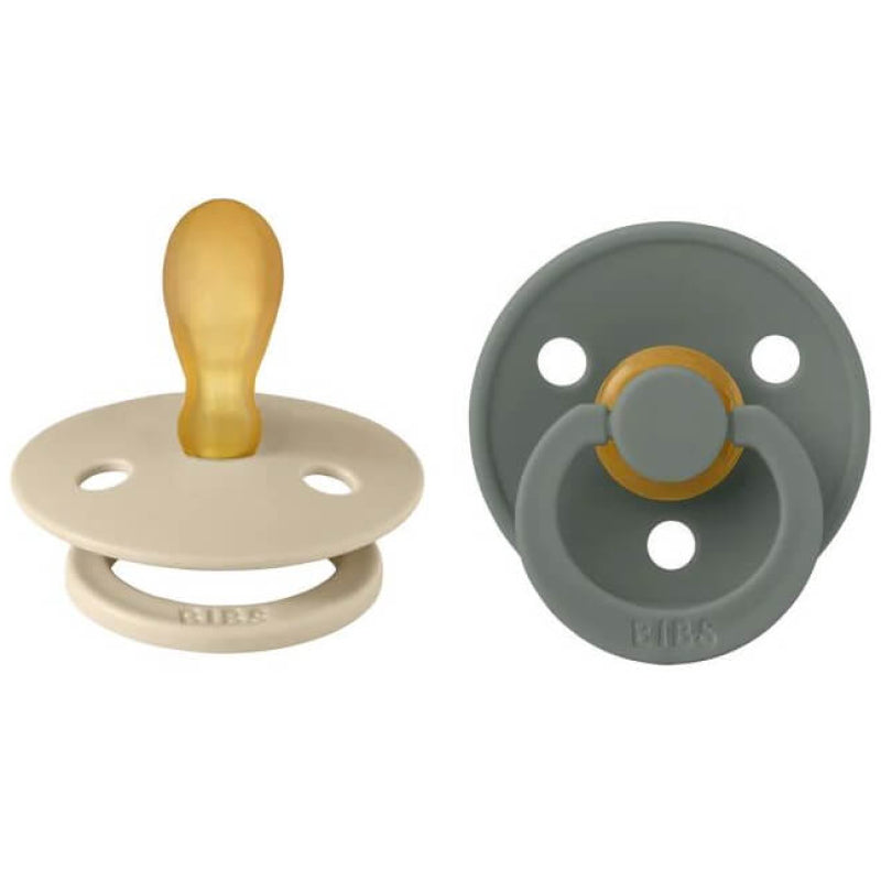 BIBS Colour Symmetrical Latex Pacifier 2 Pack - Size 1