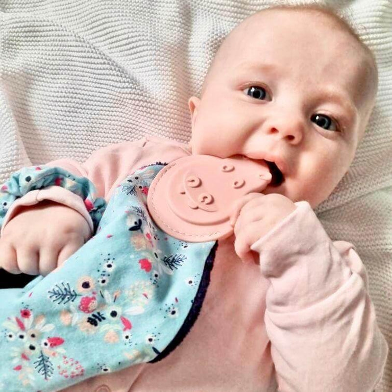 Cheeky Chompers Comfortchew Baby Comforter with Teether - Botanical Bloom