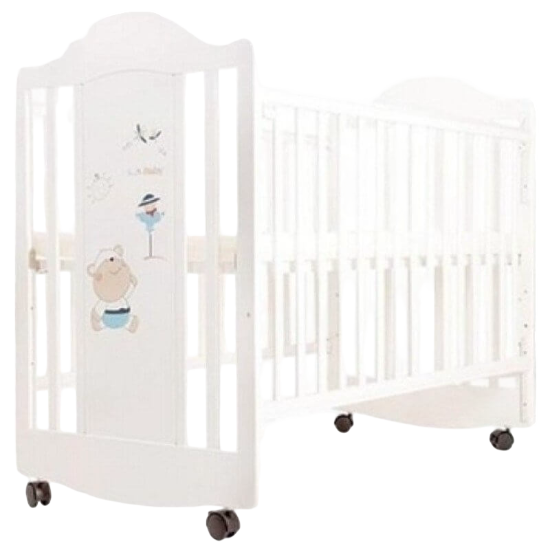 LA Baby 15010 Baby Cot - White