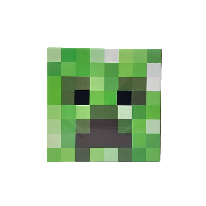 Pixel Art Toy Creeper Cardboard Head