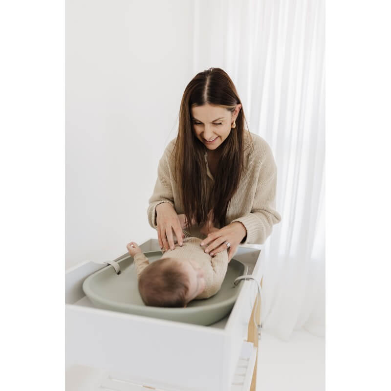 Bubble Cuddle Changing Mat - Sage