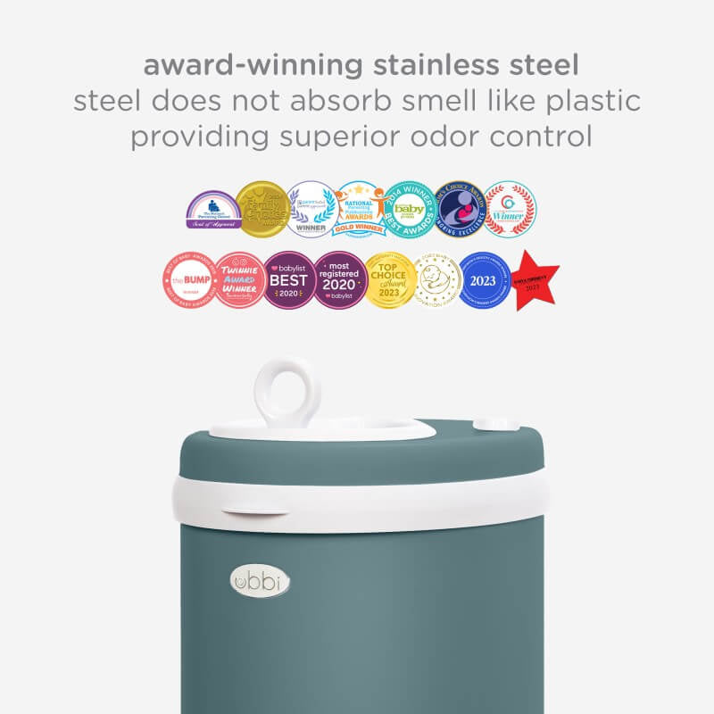 Ubbi Diaper Pail - Matte Open Water