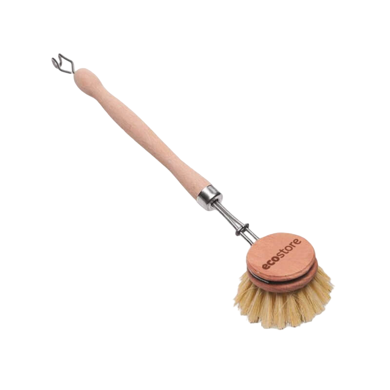 Ecostore Dish Wash Brush (Wooden Handle, Natural Bristle)