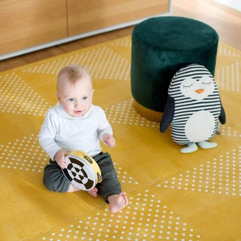 Toddlekind Prettier Playmat 120x180cm - Earth Collection - Mustard Flower