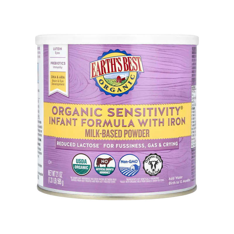Earth's Best Organic Sensitivity Infant Formula with Iron 21 oz (595 g)