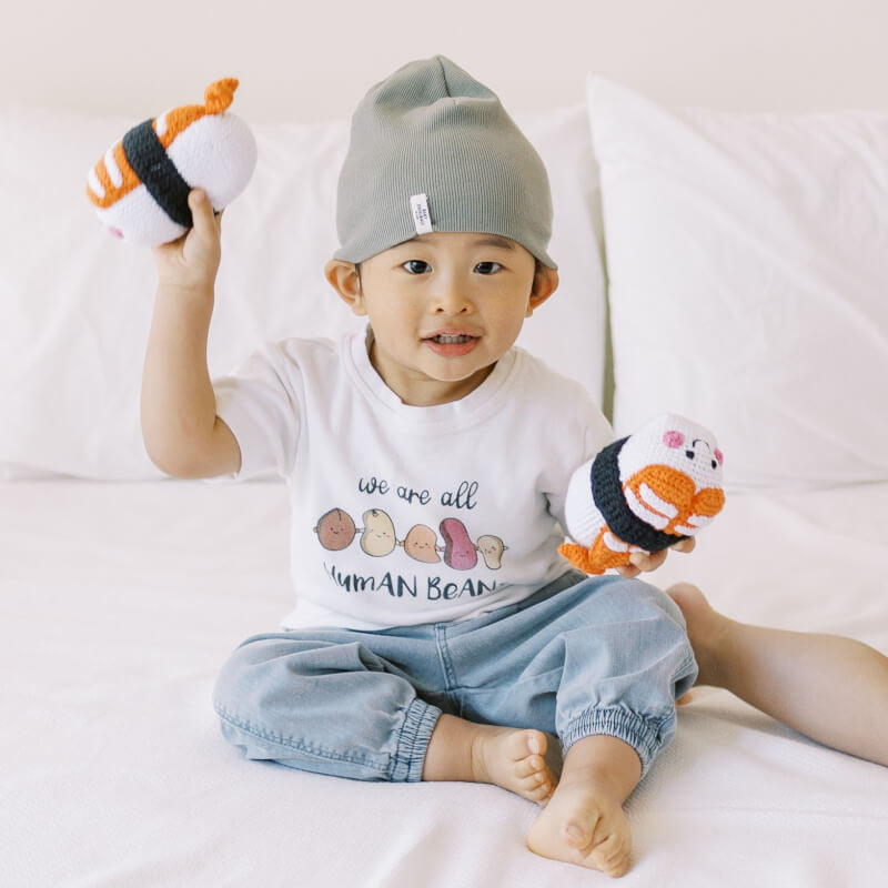 The Wee Bean Ebi Sushi Fair-Trade Rattle Doll